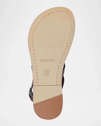Bernardo Calfskin T-Strap Slingback Sandals | Thumbnail 2 Bernardo Calfskin T-Strap Slingback Sandals | Thumbnail 2