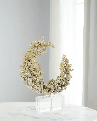 John-Richard Collection Lunar Embrace Sculpture on Crystal | Thumbnail 1