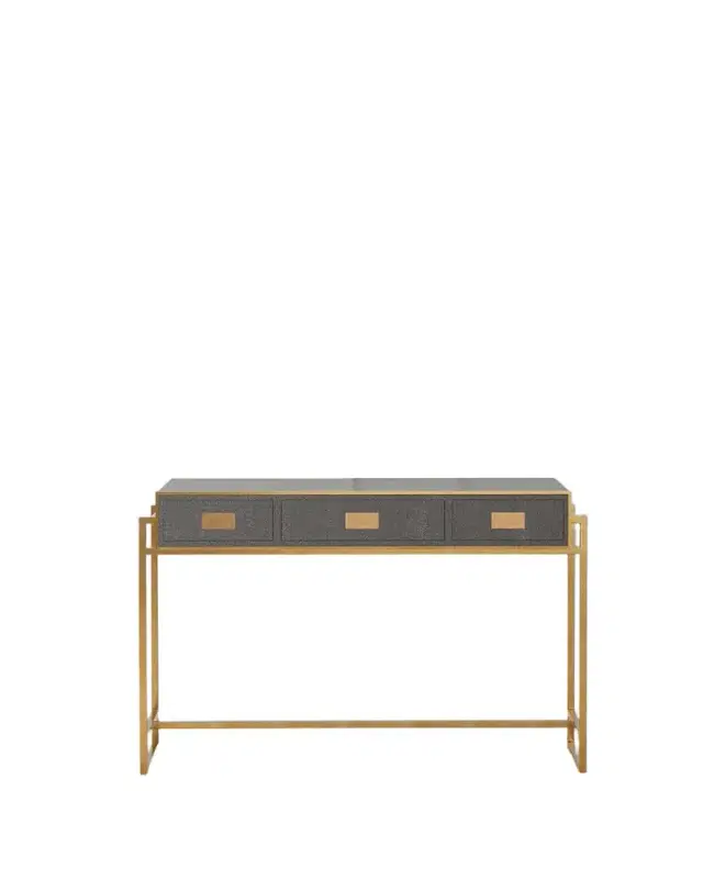 Sarreid Shagreen Leather Desk
