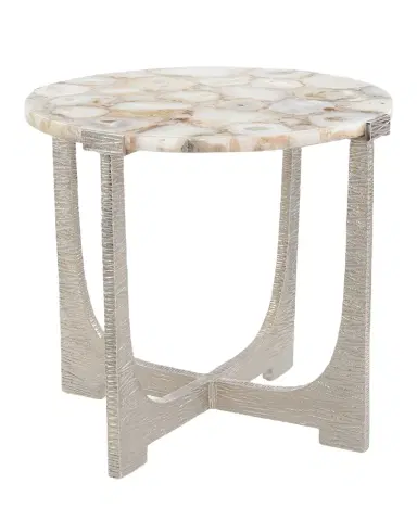 John-Richard Collection Unity Round Agate End Table | Thumbnail 1 John-Richard Collection Unity Round Agate End Table | Thumbnail 1