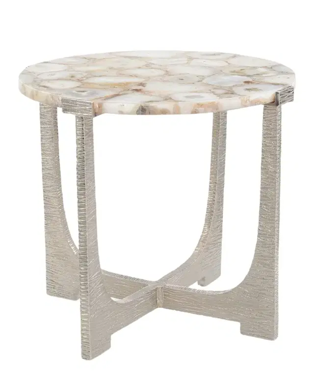 Unity Round Agate End Table Unity Round Agate End Table