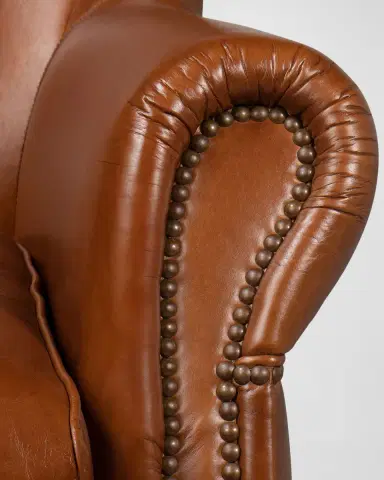 Sarreid Bugatti Leather Swivel Chair | Thumbnail 6 Sarreid Bugatti Leather Swivel Chair | Thumbnail 6