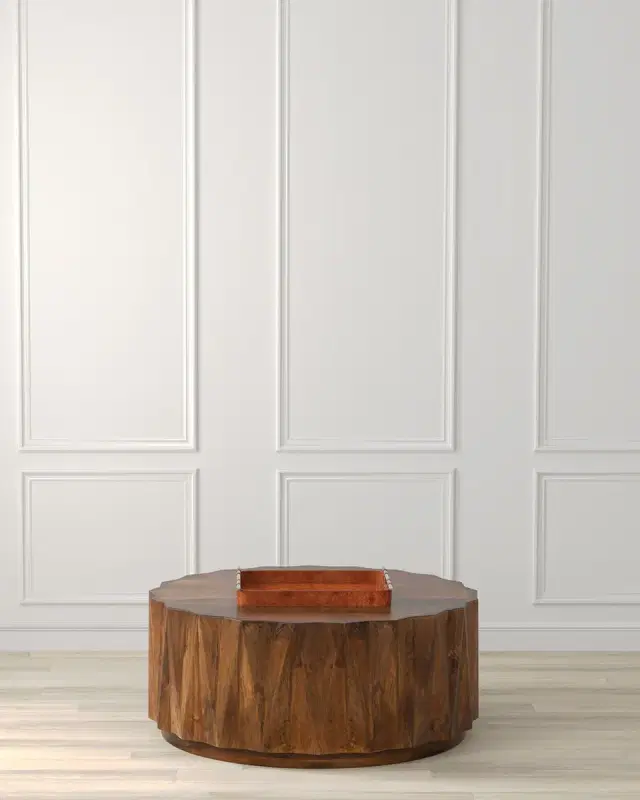 Sarreid Denali Round Cocktail Table