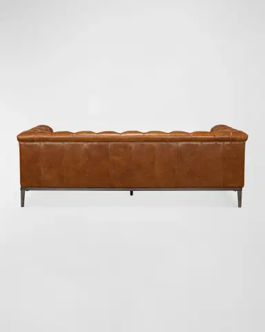 Sarreid Cuba Leather Chesterfield Sofa - 88" | Thumbnail 3 Sarreid Cuba Leather Chesterfield Sofa - 88" | Thumbnail 3