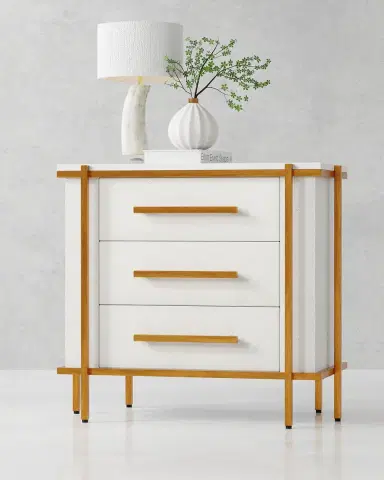 Sarreid Blakely Faux Shagreen Nightstand | Thumbnail 4 Sarreid Blakely Faux Shagreen Nightstand | Thumbnail 4