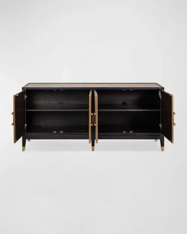 Sarreid Beto 4-Door Faux Shagreen Sideboard | Thumbnail 3 Sarreid Beto 4-Door Faux Shagreen Sideboard | Thumbnail 3