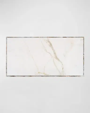 Sarreid Rectangular Faux Marble Dining Table | Thumbnail 3