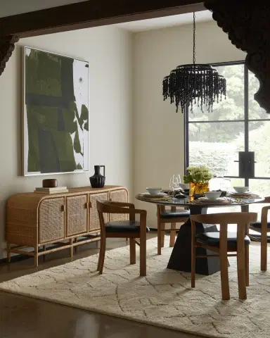 Sarreid Rift Leather Dining Arm Chair | Thumbnail 4 Sarreid Rift Leather Dining Arm Chair | Thumbnail 4