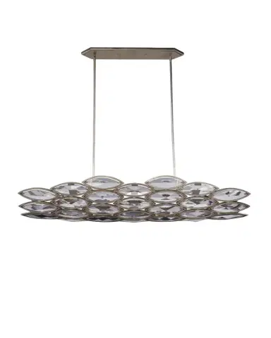 John-Richard Collection Petaline 60" 6-Light Horizontal Chandelier | Thumbnail 1 John-Richard Collection Petaline 60" 6-Light Horizontal Chandelier | Thumbnail 1
