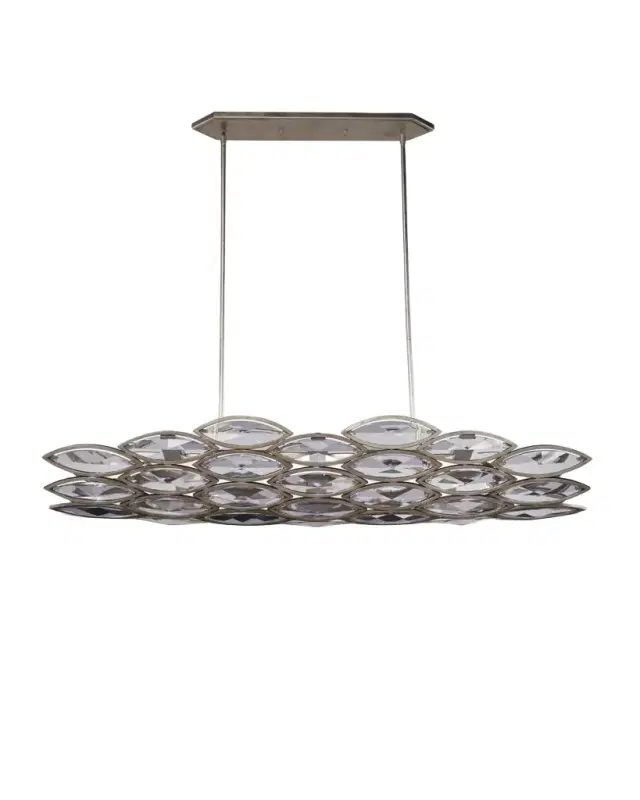 John-Richard Collection Petaline 60" 6-Light Horizontal Chandelier