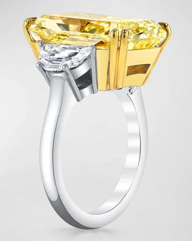 Neiman Marcus Diamonds Radiant Cut Three Stone Diamond Ring, 13.24tcw (Size 6.5) | Thumbnail 2 Neiman Marcus Diamonds Radiant Cut Three Stone Diamond Ring, 13.24tcw (Size 6.5) | Thumbnail 2