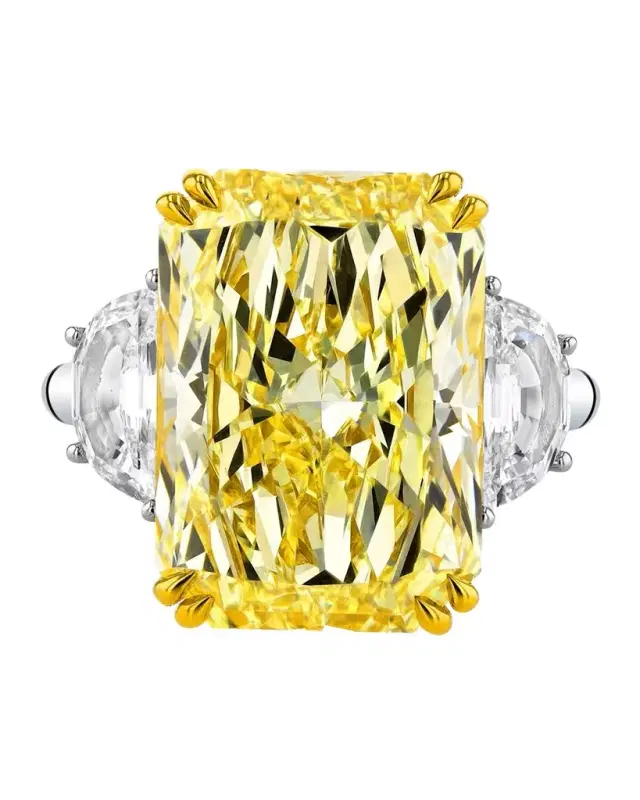 Radiant Cut Three Stone Diamond Ring, 13.24tcw (Size 6.5)