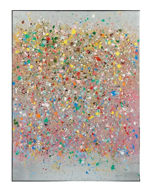 John-Richard Collection "Dancing Pigments I" Original Painting by Teng Fei