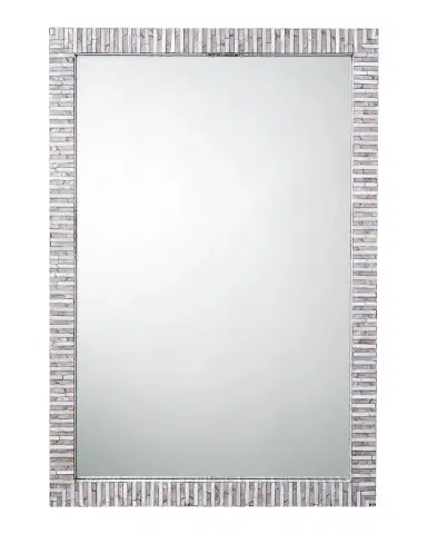 Jamie Young Marmont Mother-of-Pearl Rectangle Wall Mirror, 38" | Thumbnail 1 Jamie Young Marmont Mother-of-Pearl Rectangle Wall Mirror, 38" | Thumbnail 1
