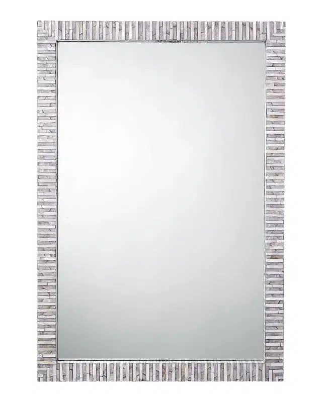 Jamie Young Marmont Mother-of-Pearl Rectangle Wall Mirror, 38"