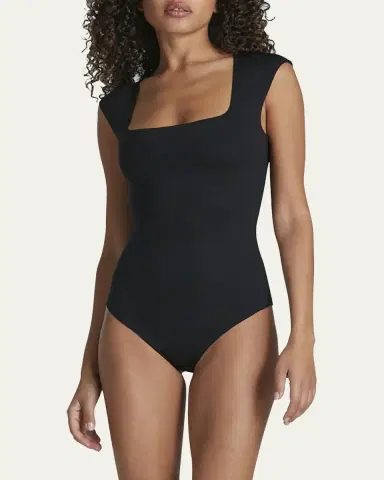 Commando Cap-Sleeve Neoprene Thong Bodysuit | Thumbnail 4 Commando Cap-Sleeve Neoprene Thong Bodysuit | Thumbnail 4