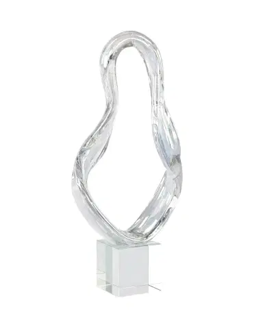 John-Richard Collection Prismatic Loop on Crystal Base Sculpture, Large | Thumbnail 1