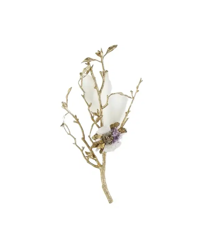 "Gold Calcite II" Wall Accent