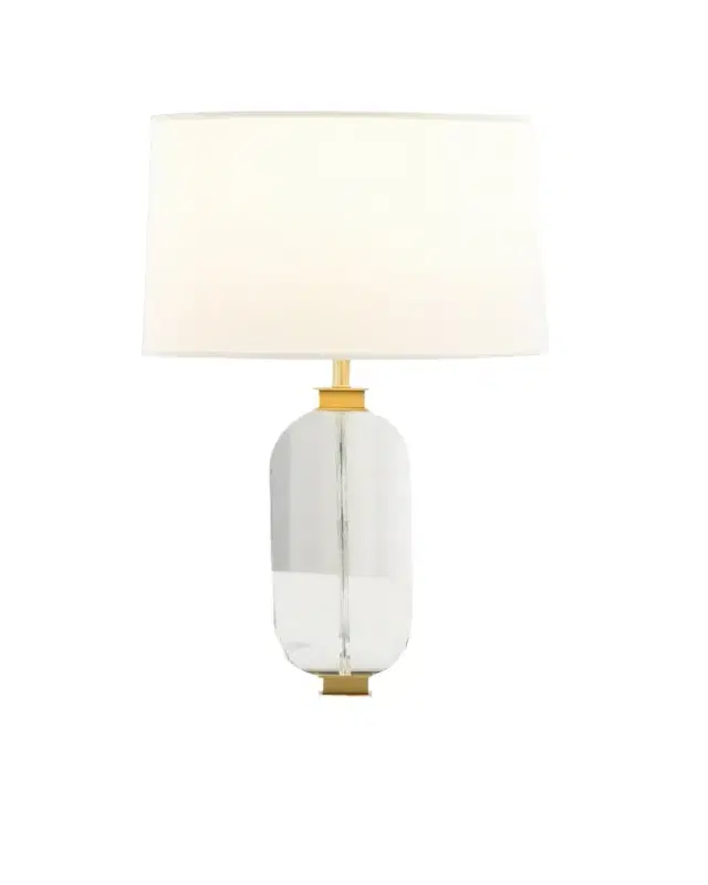 Sculpted Crystal 27" Table Lamp