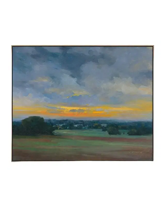 John-Richard Collection "Soir d 'Automne" Framed Giclee by Pascal Giroud