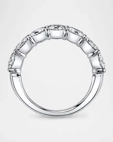 Neiman Marcus Diamonds Platinum Round White Diamond Buttercup Band Ring, 3.50tcw | Thumbnail 2