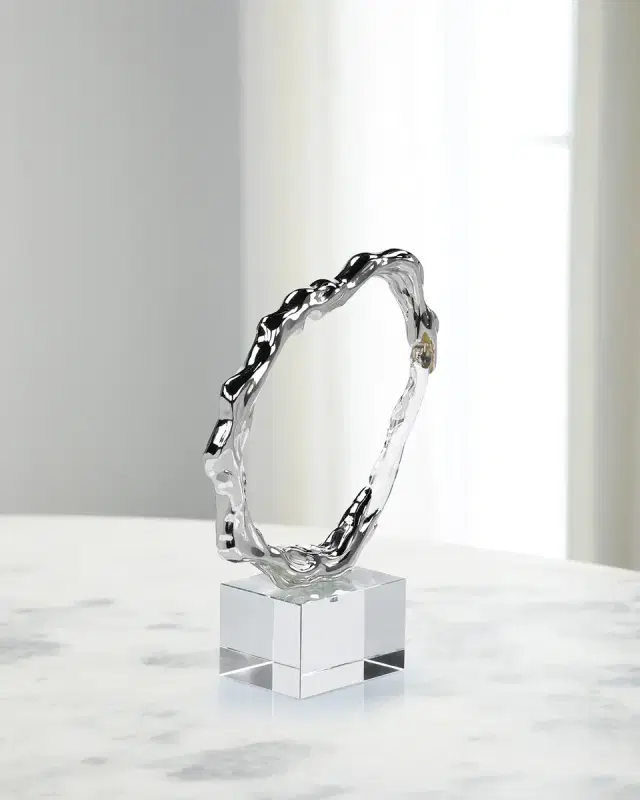 John-Richard Collection Metallic Ice Sculpture, Small