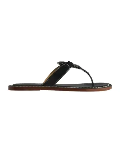 Bernardo Matrix Patent Leather Flat Thong Sandals | Thumbnail 1