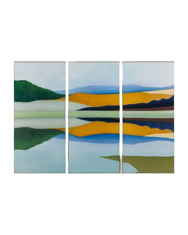 John-Richard Collection "Stylized Landscape" Giclees by Shaye Rawson, Set of 3