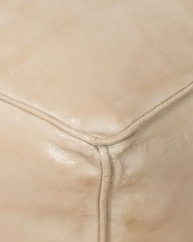 Sarreid Sunday Afternoon Leather Cube | Thumbnail 4 Sarreid Sunday Afternoon Leather Cube | Thumbnail 4