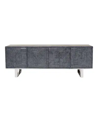 Sarreid Bronzini Leather-Covered Credenza | Thumbnail 1 Sarreid Bronzini Leather-Covered Credenza | Thumbnail 1