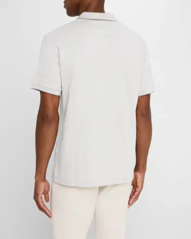 Giorgio Armani Men 's Tipped Pique Polo Shirt | Thumbnail 2