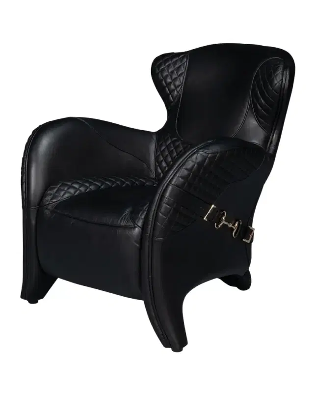 Sarreid Hera Leather Arm Chair