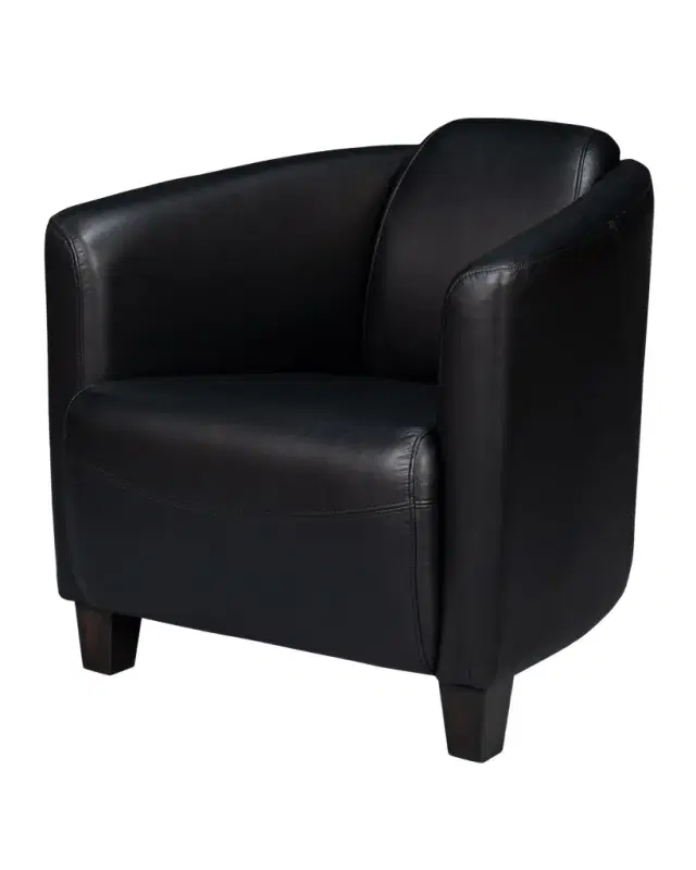 Sarreid Mandy Leather Arm Chair