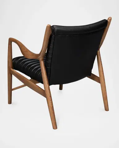 Sarreid Singletary Leather Chair | Thumbnail 3 Sarreid Singletary Leather Chair | Thumbnail 3