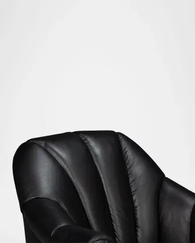 Sarreid Scoch Leather Swivel Chair | Thumbnail 4 Sarreid Scoch Leather Swivel Chair | Thumbnail 4
