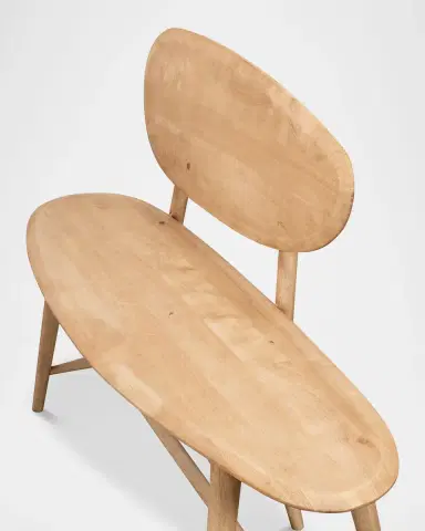 Sarreid Pebble Bench, 54" | Thumbnail 2 Sarreid Pebble Bench, 54" | Thumbnail 2