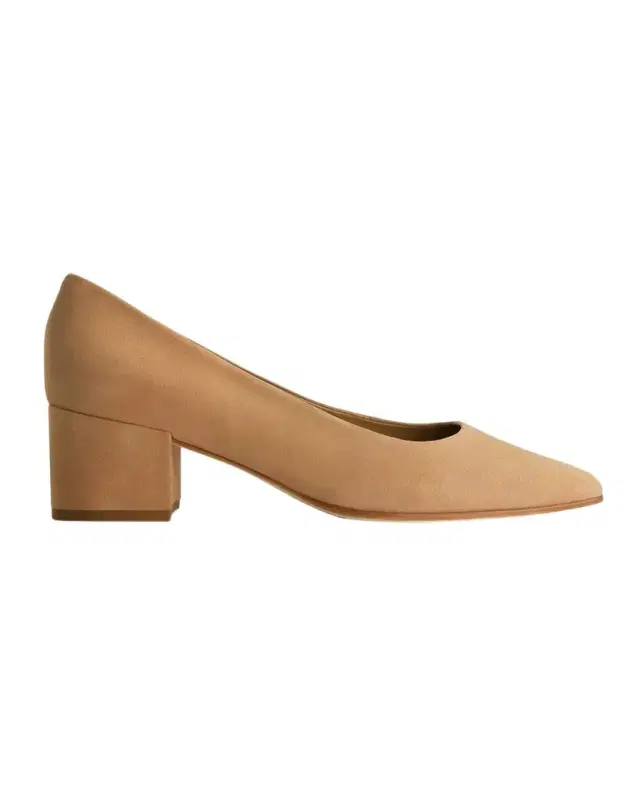 Bernardo Millie Suede Block-Heel Pumps