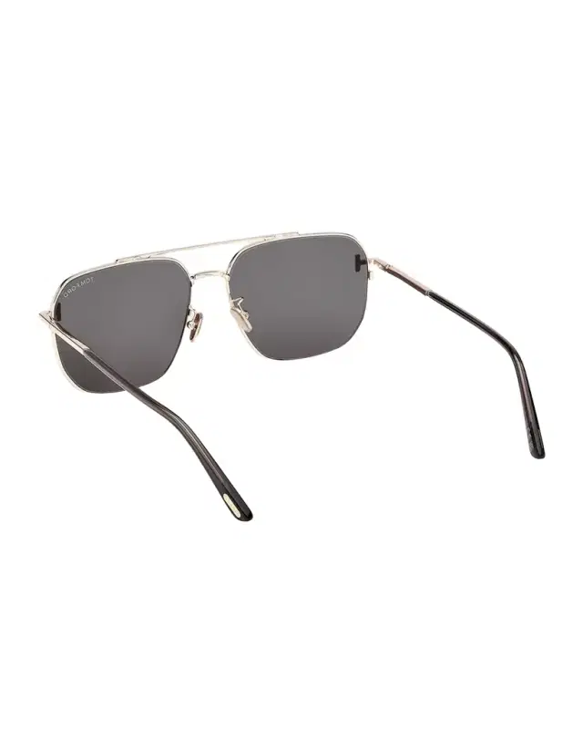 Men 's FT1249-KM Metal Square Sunglasses