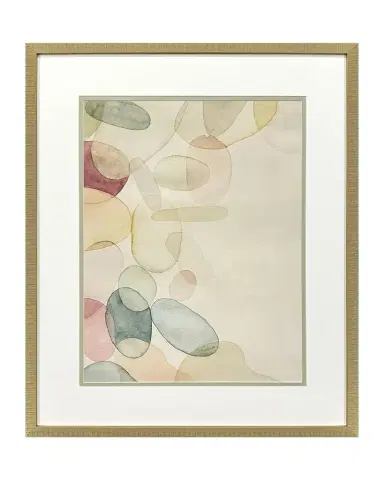 Paragon Decors "Pastel River Rock I" Framed Giclee by Grace Popp | Thumbnail 1 Paragon Decors "Pastel River Rock I" Framed Giclee by Grace Popp | Thumbnail 1