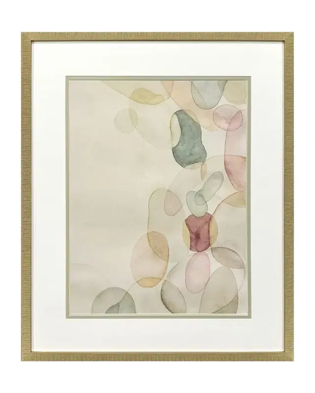 Paragon Decors "Pastel River Rock II" Framed Giclee by Grace Popp