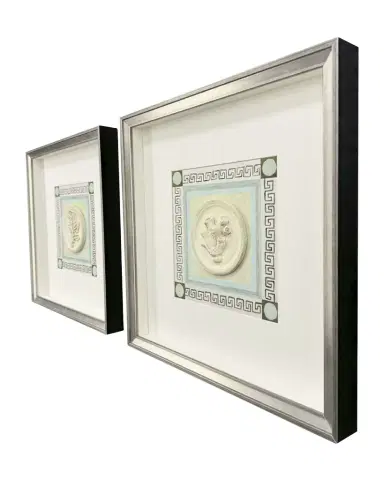 Paragon Decors "Coral Circles II" Hand-Embellished Giclees | Thumbnail 1 Paragon Decors "Coral Circles II" Hand-Embellished Giclees | Thumbnail 1