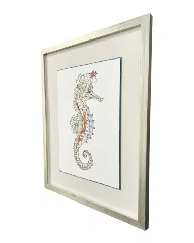 Paragon Decors "Seahorse Celebration I" Framed Giclee | Thumbnail 1 Paragon Decors "Seahorse Celebration I" Framed Giclee | Thumbnail 1