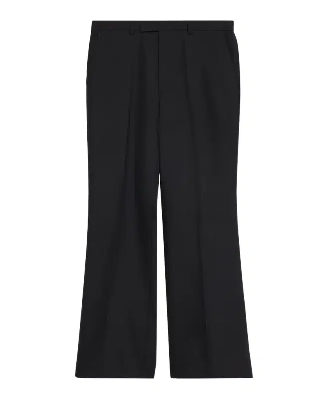Men 's Wool Blend Straight Leg Trousers