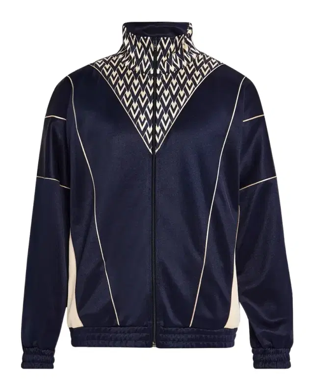 Men 's Acetate Inlaid Toute La V Full-Zip Sweatshirt