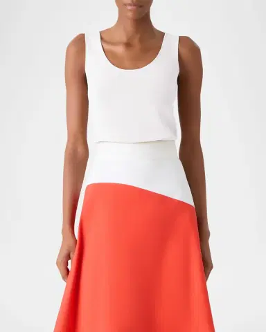 Akris Scoop-Neck Viscose Rib Knit Tank Top | Thumbnail 13 Akris Scoop-Neck Viscose Rib Knit Tank Top | Thumbnail 13