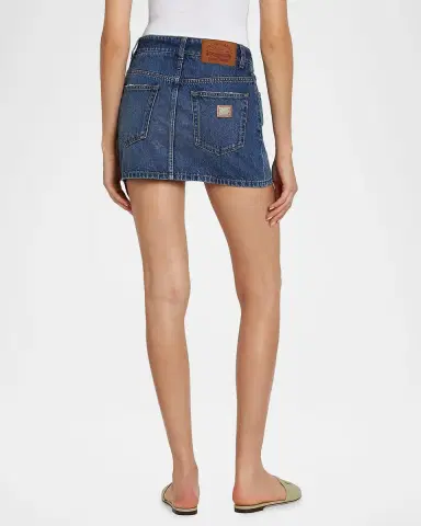 Dolce & Gabbana Denim Mini Skirt | Thumbnail 4 Dolce & Gabbana Denim Mini Skirt | Thumbnail 4