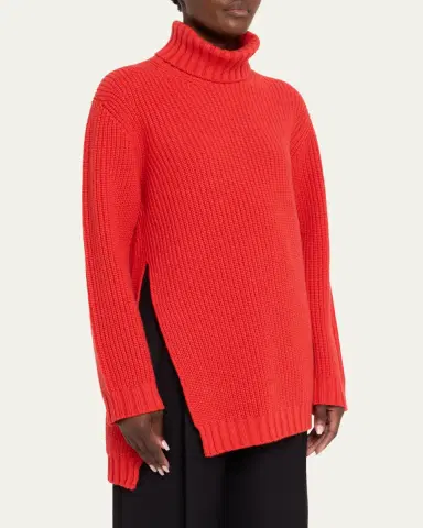 Giorgio Armani Ribbed Cashmere Turtleneck Sweater | Thumbnail 4