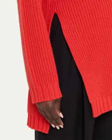 Giorgio Armani Ribbed Cashmere Turtleneck Sweater | Thumbnail 5