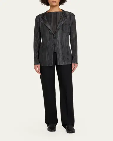 Giorgio Armani Plisse Jersey Jacket | Thumbnail 2