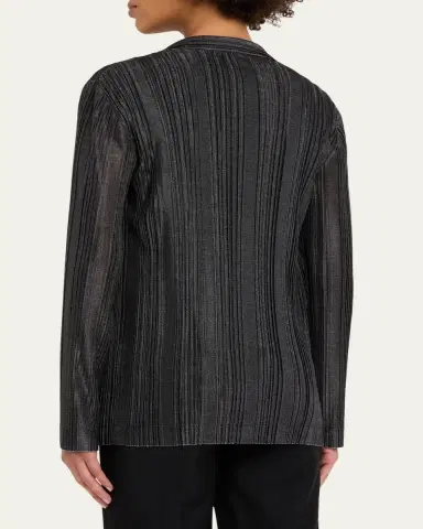 Giorgio Armani Plisse Jersey Jacket | Thumbnail 3